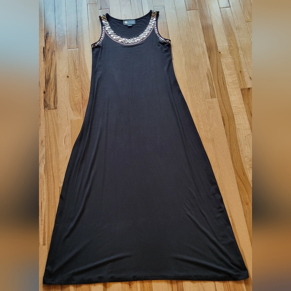 Women's Black Sleeveless Dress